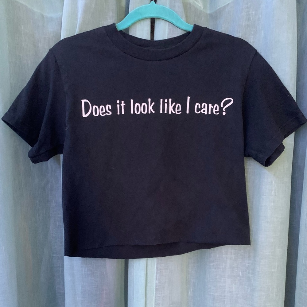 Black crop top